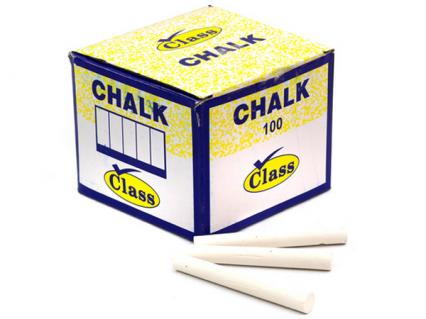 Мел белый 100 шт. кругл. 