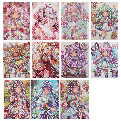 Алмазная мозаика 20*31,5 см Mazari "Девочки" частич. выкладка