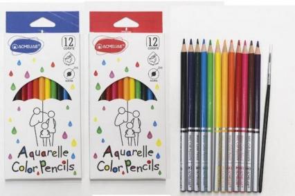 Карандаши акварельные 12 цв. Acmeliae с кистью