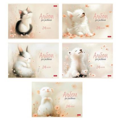 Альбом для рис. А4 24 л. Х "Нежность Флосси" софт-тач