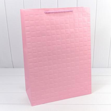 Пакет подар. 40*55 см OMG "Квадраты. Розовый"