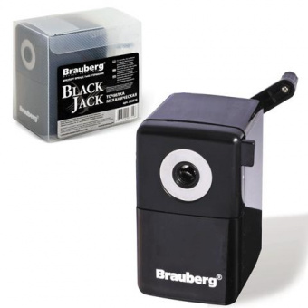 Точилка мех. Brauberg черная