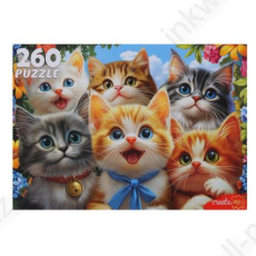 Пазл 260 эл. ПП "Селфи очаровательных котят" Пазл 260 эл. ПП "Селфи очаровательных котят"