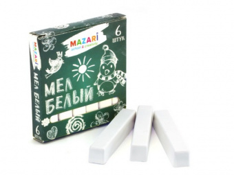 Мел белый 06 шт. Mazari квадр.