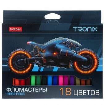 Фломастеры 18 цв. Х "Троникс" вент. колп., к/к
