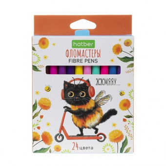 Фломастеры 24 цв. Х "ЖЖ-Мяу"