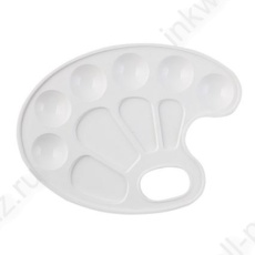 Палитра овальная Кокос пласт. 21*15 см, белый