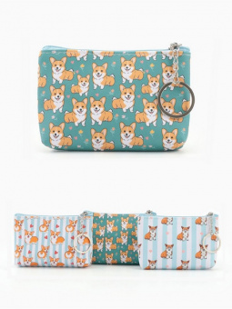 Кошелек для монет "Корги" асс.   