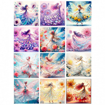 Алмазная мозаика 30*30 см Mazari "Феи"