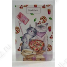 Блокнот А6 40 л. линия Sweet CS "Коты и пицца"