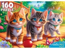 Пазл 160 эл. ПП "Три котенка в саду"