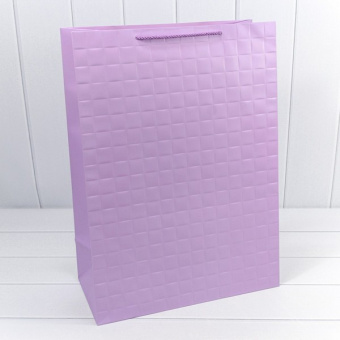 Пакет подар. 40*55 см OMG "Квадраты. Сиреневый"