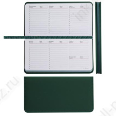 Еженедельник недат. А6 64 л. Fiorenzo "Simply" поролон на рез., зеленый