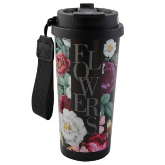Термокружка 530 мл Fiorenzo "Цветочный вернисаж"