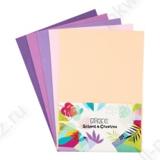 Набор фоамирана А4 05 л. 05 цв. Кокос "Оттенки сиреневого" 1 мм