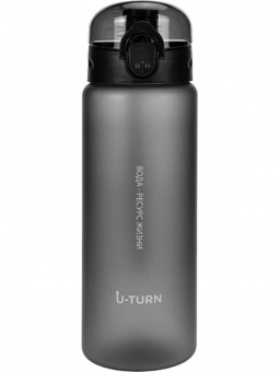 Бутылка пласт. 780 мл "Нежный оттенок" черная