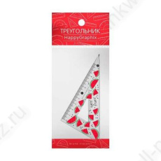 Угольник 30° 10 см Br. V. "Fresh&fruity. Арбуз" 