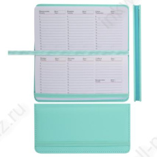 Еженедельник недат. А6 64 л. Fiorenzo "Simply" поролон на рез., мятный