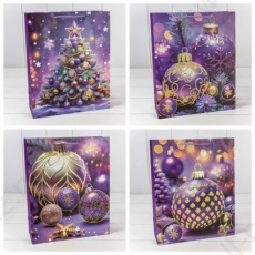 Пакет подар. НГ 26*32 см OMG "Новый год" микс