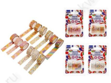 Набор клейкой ленты для декора 3 шт. 1,5 см*3 м Mazari 