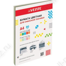 Бумага для офис. техн. А4 020 л. 5 цв. deVENTE 80 г/м2