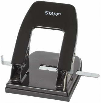 Дырокол на 30 л. Staff с лин., метал., черн.