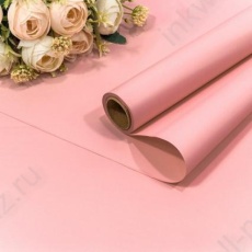 Пленка для упаковки 58 см*10 м розовый