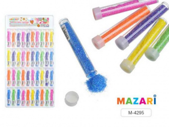 Блестки Mazari "Ассорти неон" туба