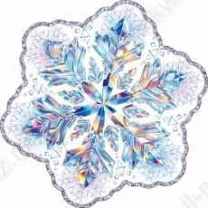 Плакат фигурный А5 "Снежинка" Плакат фигурный А5 "Снежинка"