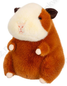 Игрушка мягкая Relana "Хомяк" золотисто-коричневый, 30 см