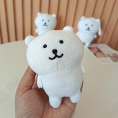 Брелок-игрушка мягкая Storiz "Funny bear" белый, 12 см