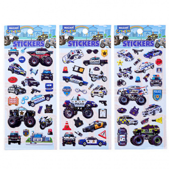 Наклейка объемная Mazari "Полиция"