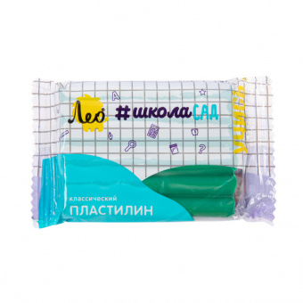 Пластилин Лео "ШколаСад" 50 г, зеленый