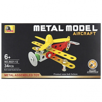 Конструктор мет. Aircraft "Вертолет" 34 дет.