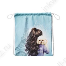 Мешок для обуви 1 отд. 36*44 см Кокос "С мальтипу в Париже" 