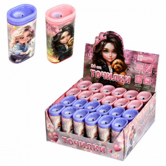 Точилка пласт. 1 отв. с контейнером Ф+ "Верные друзья"