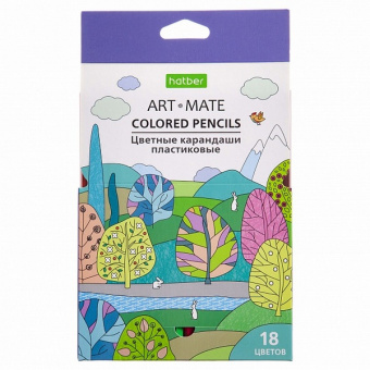 Карандаши 18 цв. Х "Арт-встреча" пластиковые