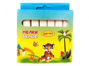Мел белый 06 шт. Лимпопо квадр.