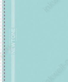 Тетрадь 96 л. кл. греб. Х "NEWtone Pastel. Зеленый нефрит" Soft-touch
