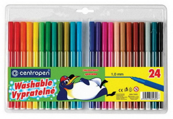 Фломастеры 24 цв. Centropen вент. колп.