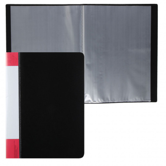 Папка 10 вкл. Klerk торцевой карман, черная