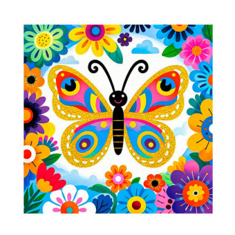 Алмазная мозаика 30*30 см Mazari "Бабочка"