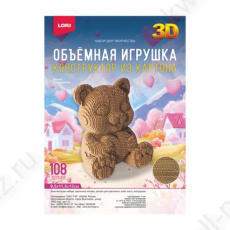 Конструктор картон. Lori "Мишка с сердечком" клей