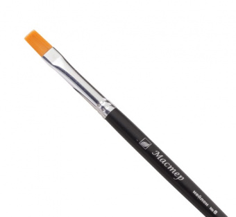 Кисть синтетика плоская № 8 Мастер