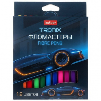 Фломастеры 12 цв. Х "Троникс" вент. колп., к/к
