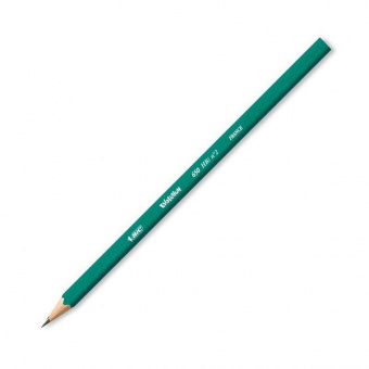Карандаш пл. без ласт. Bic "Эволюция" зел. корпус