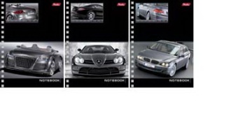 Блокнот А6 40 л. греб. клетка Х "Машины" 