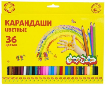 Карандаши 36 цв. Каляка-Маляка