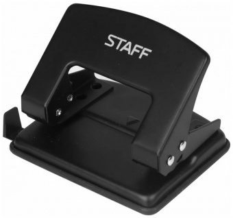 Дырокол на 20 л. Staff "Эконом" с лин., черн.