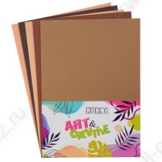 Набор фоамирана А4 05 л. 05 цв. Кокос "Оттенки коричневого" 1 мм